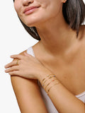 ENAMEL Copenhagen Nara chain bracelet yellow gold coral, imported from the UK