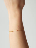 ENAMEL Copenhagen Nara chain bracelet yellow gold coral, imported from the UK