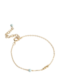 ENAMEL Copenhagen bead bracelet yellow gold mint, imported from the UK