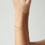 ENAMEL Copenhagen bead bracelet yellow gold mint, imported from the UK