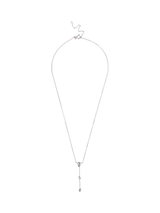 John Lewis ENAMEL Copenhagen Talia Y Drop Pendant Necklace Sterling Silver 42 + 5 cm- Buy online at McGrocer