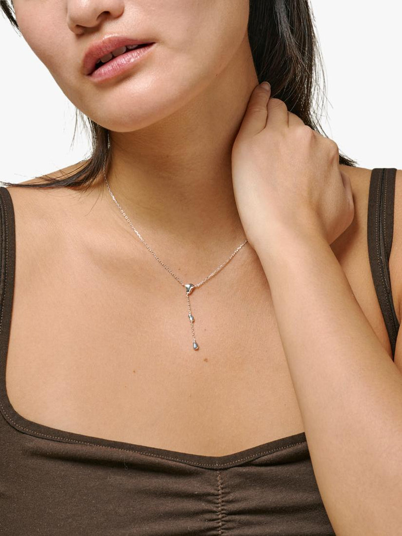 ENAMEL Talia Y pendant necklace sterling silver, imported from the UK