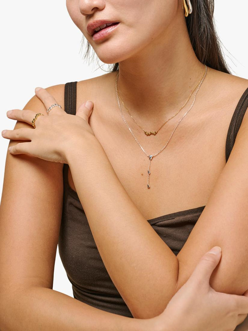 ENAMEL Talia Y pendant necklace sterling silver, imported from the UK