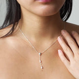 ENAMEL Talia Y pendant necklace sterling silver, imported from the UK