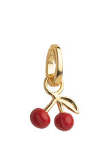 John Lewis ENAMEL Copenhagen Cherry On Top Charm Yellow Gold Red- Buy online at McGrocer