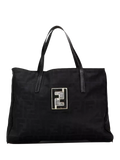 Fendi Zucca nylon tote bag black (British brand)