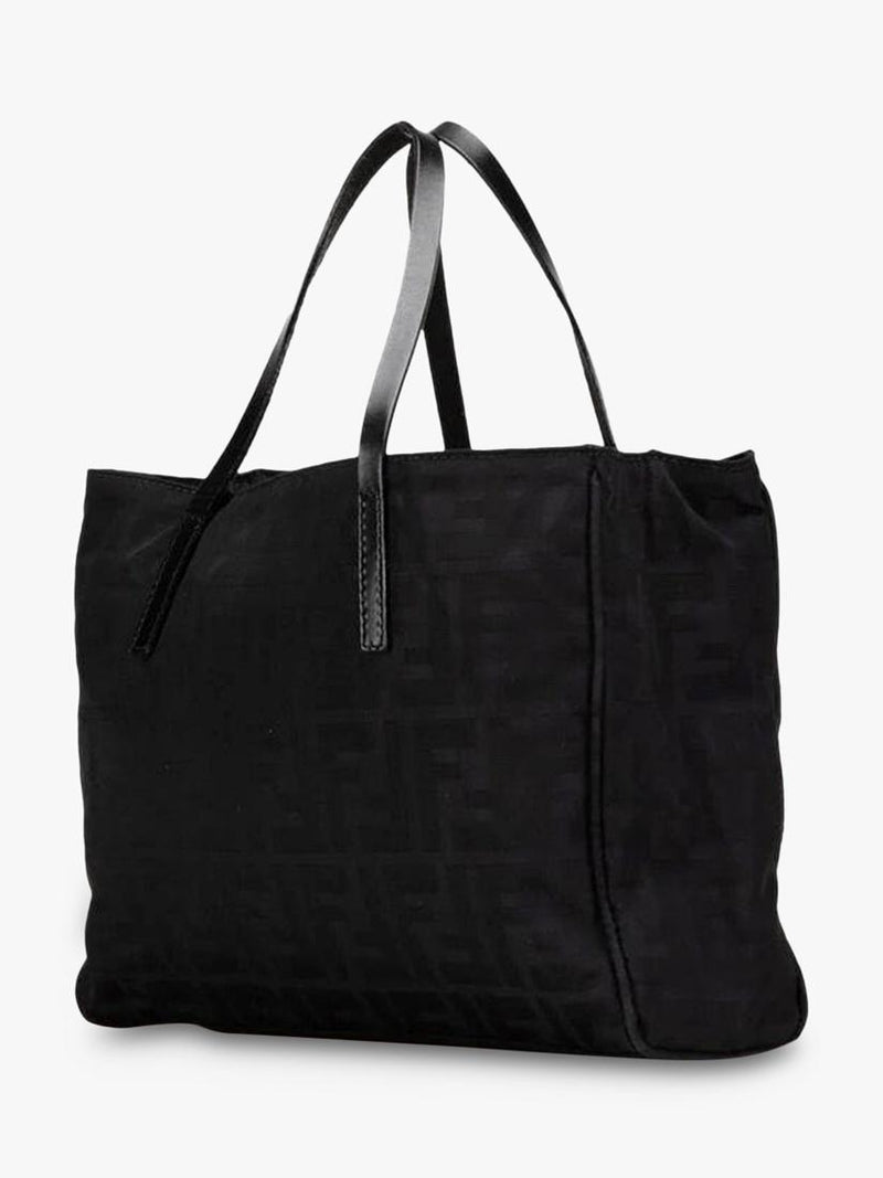 Fendi Zucca nylon tote bag black (British brand)