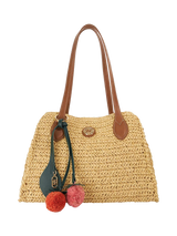 John Lewis Dune London Devotedly Relaxed Raffia Tote Bag, Natural- Buy online at McGrocer