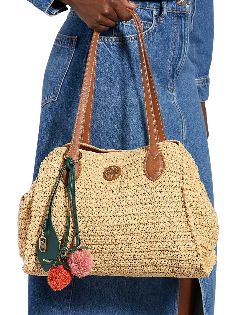 Dune London raffia tote bag natural, UK version
