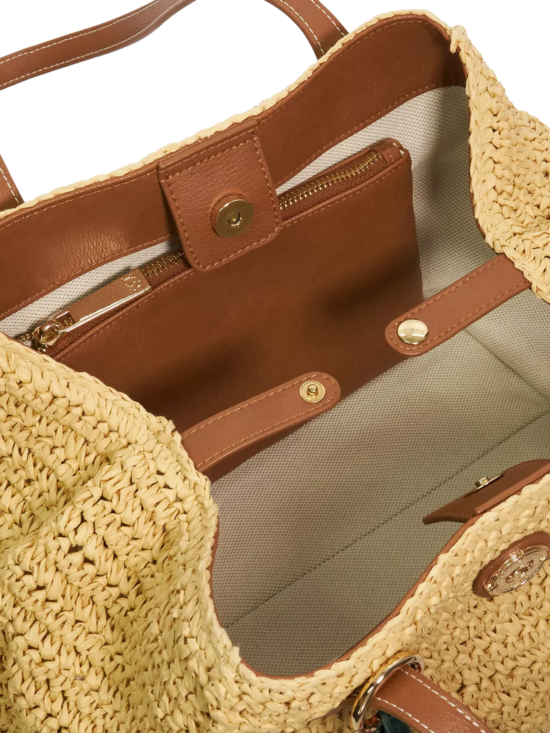 Dune London raffia tote bag natural, UK version