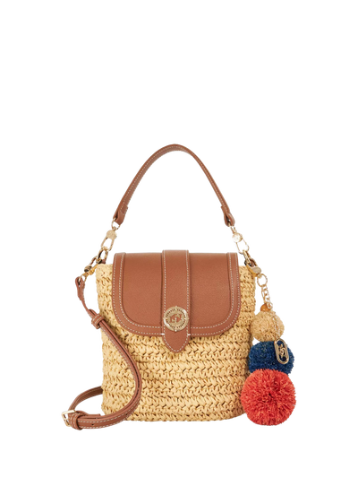 John Lewis Dune London Dimple Raffia Crossbody Bag, Natural- Buy online at McGrocer