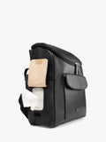 Storksak vegan leather convertible changing backpack in black (British brand)