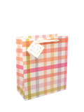 Caroline Gardner baby girl check gift bag large - British product