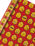 Hallmark LEGO Heads wrapping paper roll 2m, UK version