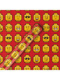 Hallmark LEGO Heads wrapping paper roll 2m, UK version