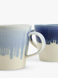 Royal Doulton porcelain mugs 4 pack 400ml blue, imported from the UK