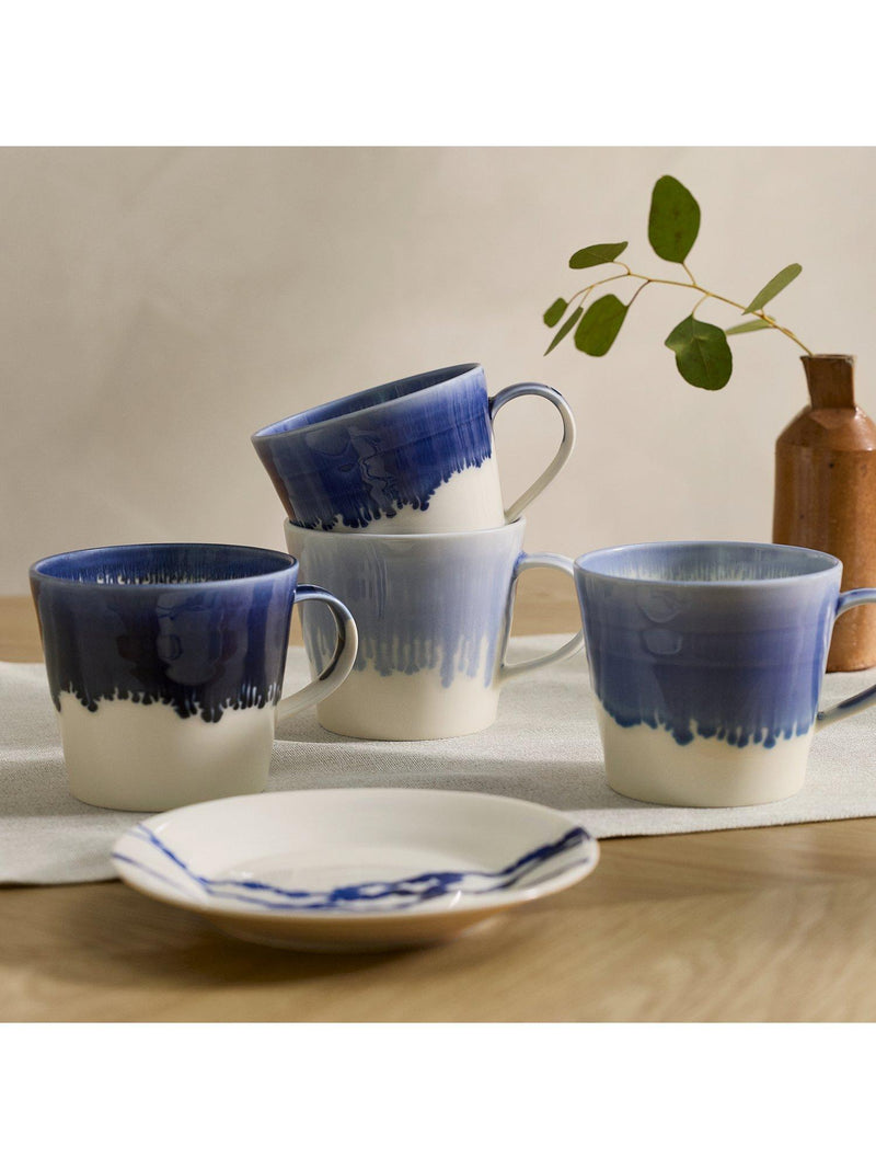 Royal Doulton porcelain mugs 4 pack 400ml blue, imported from the UK