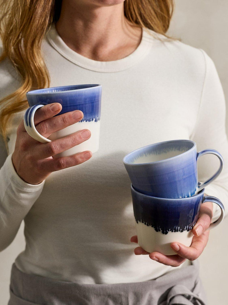Royal Doulton porcelain mugs 4 pack 400ml blue, imported from the UK