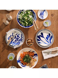 Royal Doulton Pacific 1815 blue porcelain low serving bowl 31.8cm, UK version