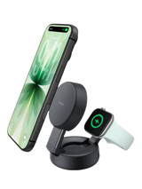 John Lewis Belkin UltraCharge 2-in-1 Qi2 25W Wireless Charger Charcoal- Buy online at McGrocer