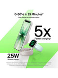 Belkin UltraCharge 2-in-1 wireless charger 25W Sand, UK version