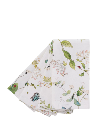 John Lewis Sophie Allport Wild Floral Cotton Napkins, Set of 4- Buy online at McGrocer
