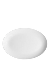 John Lewis Wedgwood Gio Bone China Oval Serving Platter, 30cm, White- Buy online at McGrocer