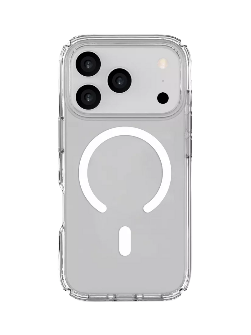 QDOS hybrid drop case for iPhone 17 Pro clear - British product