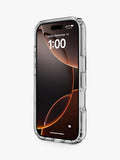 QDOS hybrid drop case for iPhone 17 Pro clear - British product