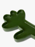 The Conran Shop glazed ceramic pen tray dark green - British product