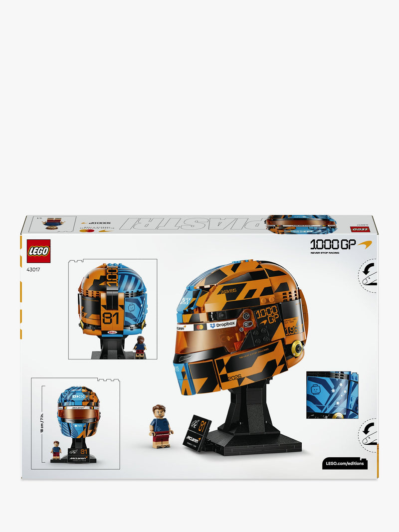 LEGO McLaren F1 Oscar Piastri helmet building set - British product