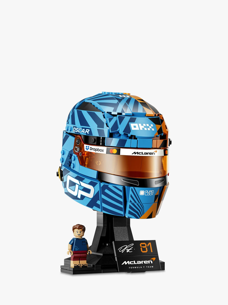 LEGO McLaren F1 Oscar Piastri helmet building set - British product