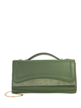 John Lewis Dune London Edited Leather Grab Bag, Green- Buy online at McGrocer
