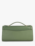 Dune London leather grab bag green - British product