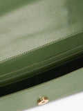 Dune London leather grab bag green - British product