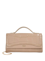 John Lewis Dune London Edited Croc-Effect Grab Bag, Grey- Buy online at McGrocer