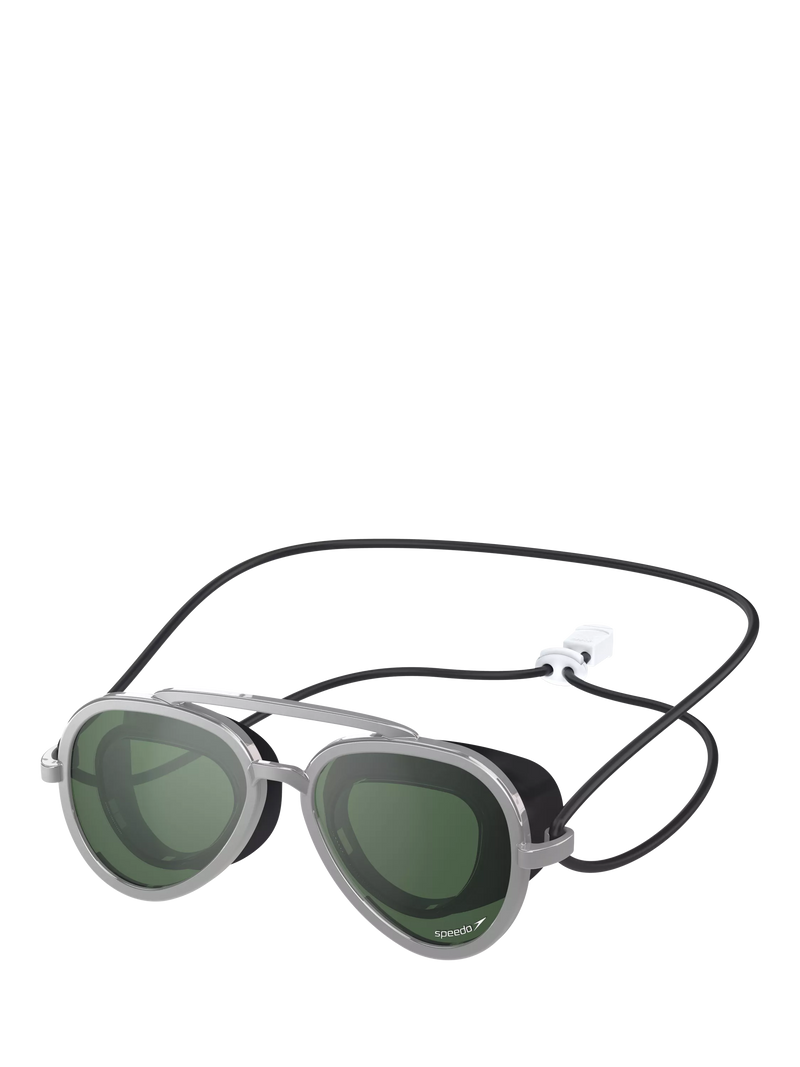 Speedo kids Sunny G mirrored swimming goggles Mariner Green, UK version