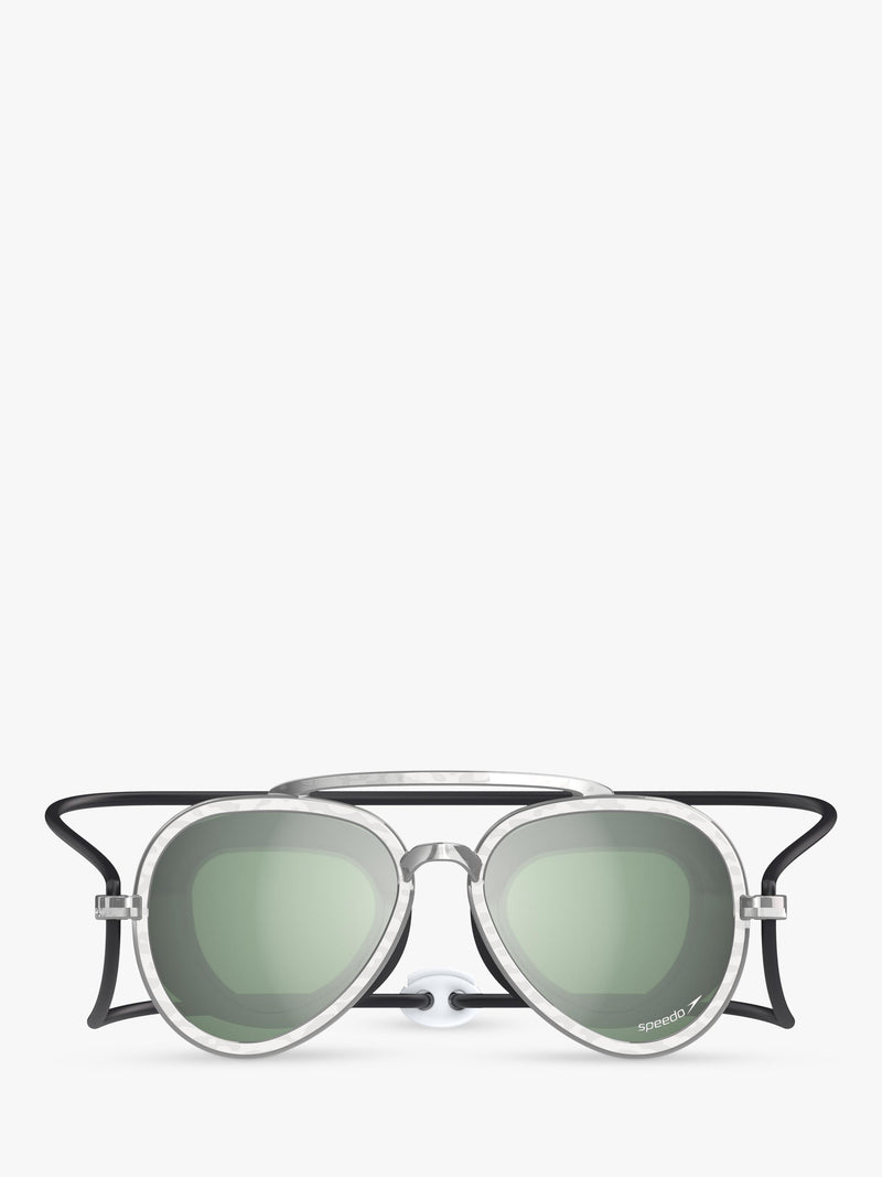 Speedo kids Sunny G mirrored swimming goggles Mariner Green, UK version