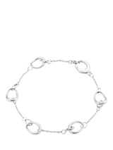 John Lewis Georg Jensen Sterling Silver Offspring Interlock Bracelet 180mm- Buy online at McGrocer