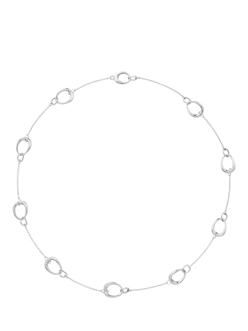 Georg Jensen Sterling Silver Offspring Interlock necklace 45cm - British product