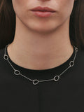 Georg Jensen Sterling Silver Offspring Interlock necklace 45cm - British product