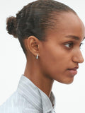 Georg Jensen sterling silver detachable hoop earrings H32mm W20mm - British product