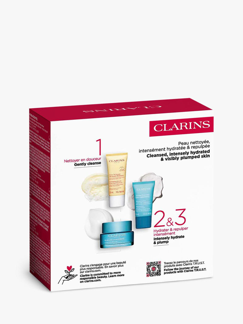 Clarins Hydra-Essentiel skincare gift set, imported from the UK