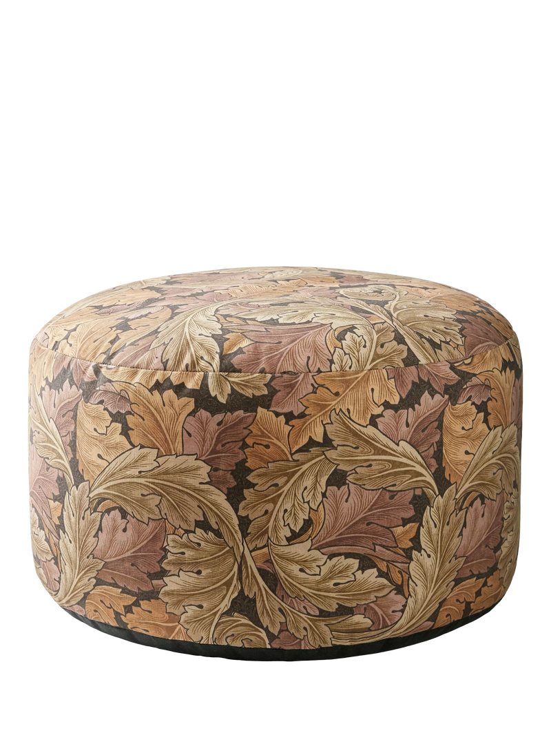 William Morris At Home Acanthus pouffe acorn (British brand)