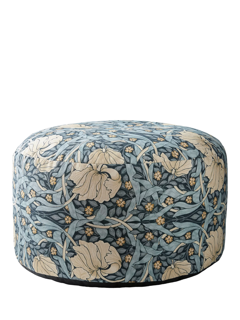 William Morris Pimpernel pouffe 60cm wide - British product