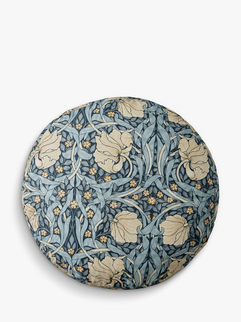 William Morris Pimpernel pouffe 60cm wide - British product