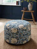 William Morris Pimpernel pouffe 60cm wide - British product