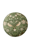 William Morris Strawberry Thief pouffe in Nettle colour - British product