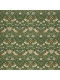 William Morris Strawberry Thief pouffe in Nettle colour - British product