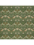 William Morris Strawberry Thief pouffe in Nettle colour - British product